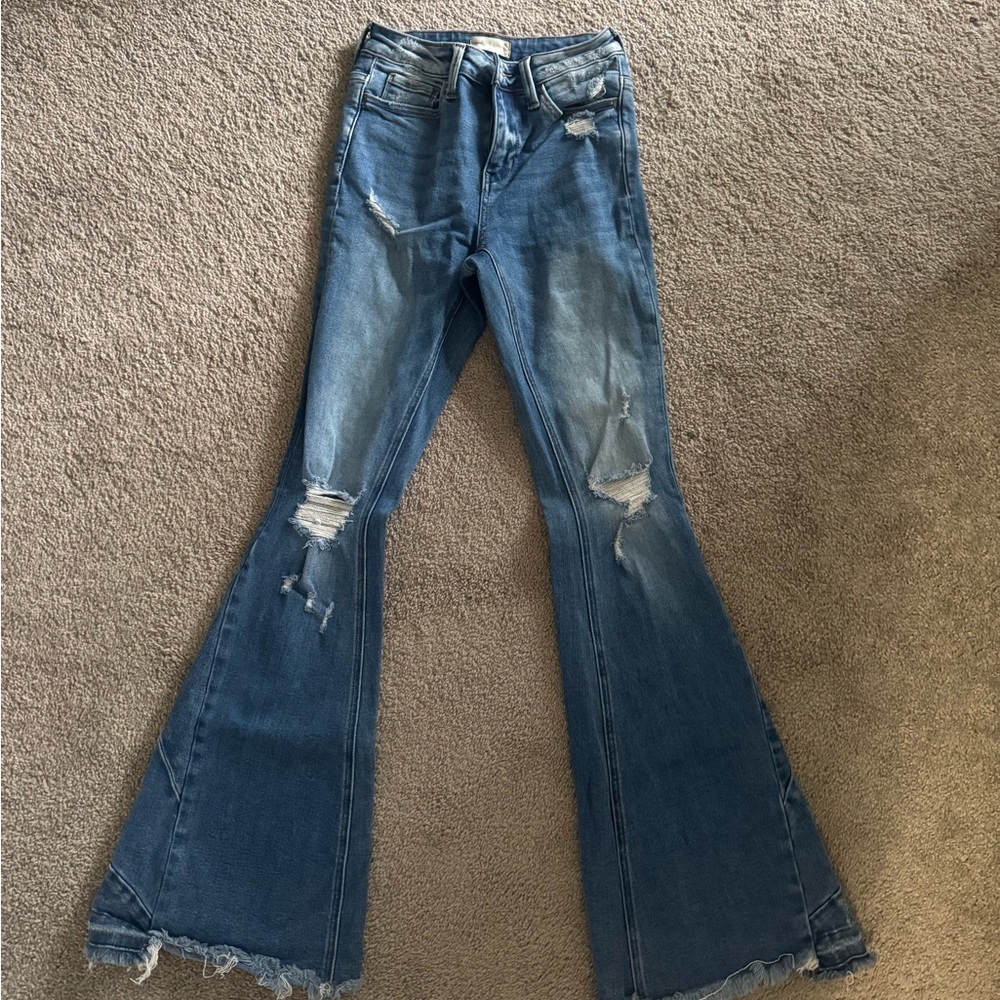 Altar’d State Blue Flared Women Jeans